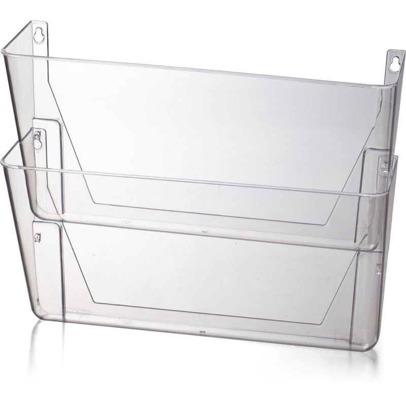 Officemate Space Saving Filing System, 10.6" x 13.0" x 4.1", Clear Plastic (OIC21404)