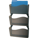 Officemate Wall Files, w/ Hangers, Unbreakable, 3/BX, Smoke (OIC21611)