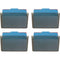 Officemate Wall Files, Letter, 13" x 4-1/8" x 7", 4/CT. Smoke (OIC21431CT)