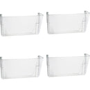 Officemate Wall Files, Letter, 13" x 4-1/8" x 7", 4/CT, Clear (OIC21434CT)