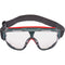 3M™ GoggleGear 500Series Safety Goggles, AntiFog, Red/Black Frame, Clear Lens,10/Ctn (MMMGG501SGAF)