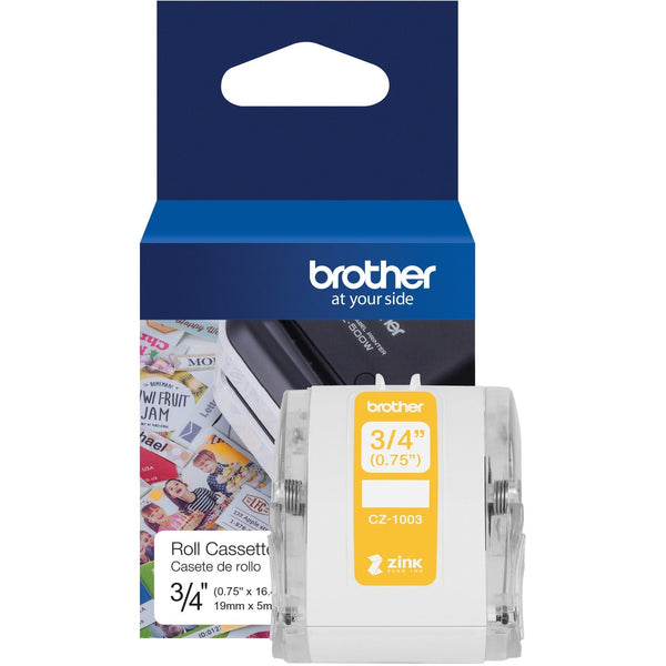 Brother CZ Roll Cassette, 0.75" x 16.4 ft, White (BRTCZ1003)