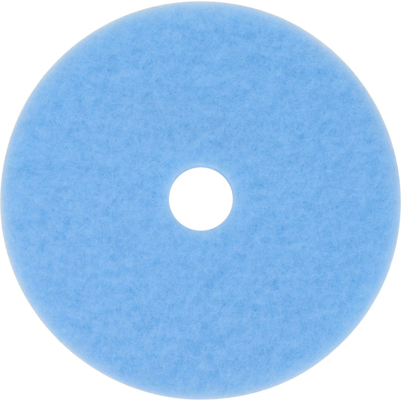 3M™ Hi-Performance Burnish Pad 3050, 20" Diameter, Sky Blue, 5/Carton (MCO59825)