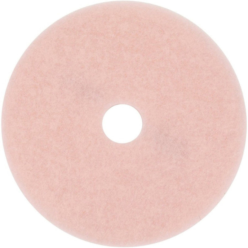 3M™ Ultra High-Speed Eraser Floor Burnishing Pad 3600, 27" Diameter, Pink, 5/Carton (MCO25863)