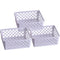 Officemate Officemate Achieva&reg; Medium Supply Basket, 3/PK - 2.4", x 6.1" x 5" Depth - Compact, Stackable, Storage Space - White - Plastic - 3 / Pack (OIC26205)