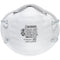 3M™ N95 Particle Respirator 8200 Mask - Disposable, Lightweight, Stretchable, Adjustable Nose Clip - Airborne Particle, Mold, Dust, Granular Pesticide, Allergen Protection - 12 / Carton (MMM8200H2C)