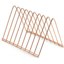 Officemate Triangle Wire Sorter - 7", x 7" x 11" Depth - Desktop - Sturdy - Rose Gold - Steel Wire (OIC93151)