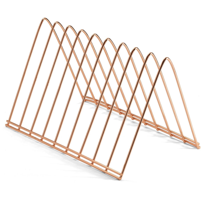 Officemate Triangle Wire Sorter - 7", x 7" x 11" Depth - Desktop - Sturdy - Rose Gold - Steel Wire (OIC93151)
