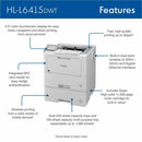 Brother HL-L6415DWT Desktop Wireless Laser Printer (BRTHLL6415DWT)