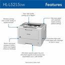 Brother HL-L5215DW Desktop Wireless Laser Printer (BRTHLL5215DW)