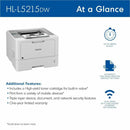 Brother HL-L5215DW Desktop Wireless Laser Printer (BRTHLL5215DW)