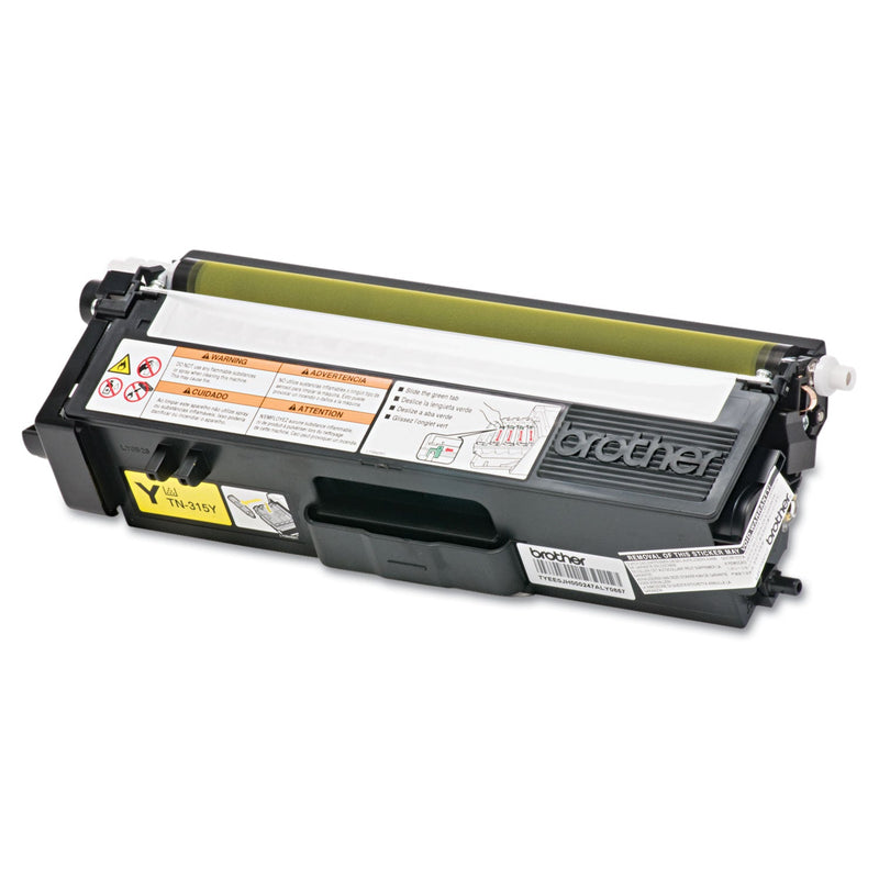 Brother TN315Y High-Yield Toner, 3500 Page-Yield, Yellow (BRTTN315Y)