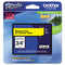 Brother TZe Standard Adhesive Laminated Labeling Tape, 0.7" x 26.2 ft, Black on Yellow (BRTTZE641)