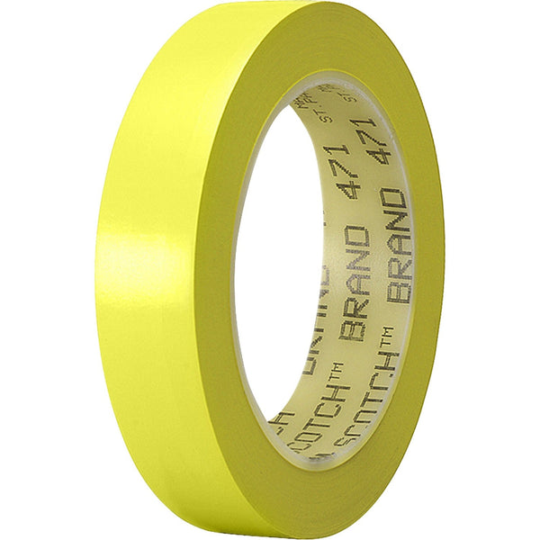 3M™ Marking Tape, Vinyl, 1&quot; x 36Yds, Yellow (MMM4711YE)