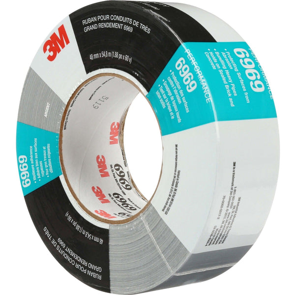 3M™ Poly-Coated Cloth Duct Tape for HVAC, 1.88" x 60yds, 3" Core, Silver (MMM69692)