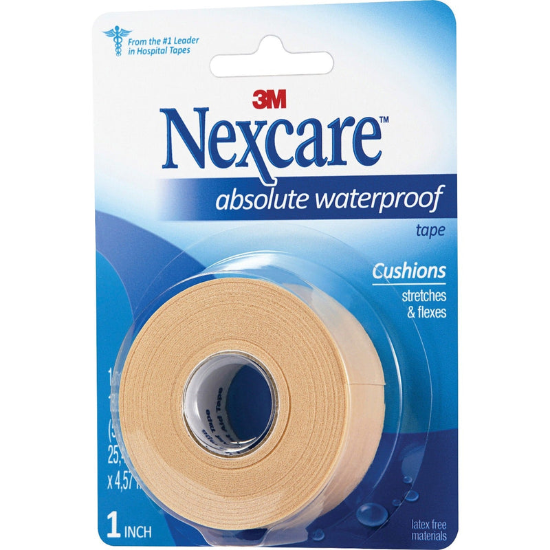 3M Nexcare™ Absolute Waterproof First Aid Tape, Foam, 1" x 180" (MMM731)