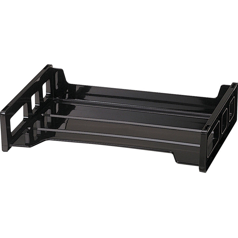 Officemate Side Loading Stackable Desk Tray, 13 3/16&quot;x9&quot;x2 3/4&quot;, BK (OIC21002)