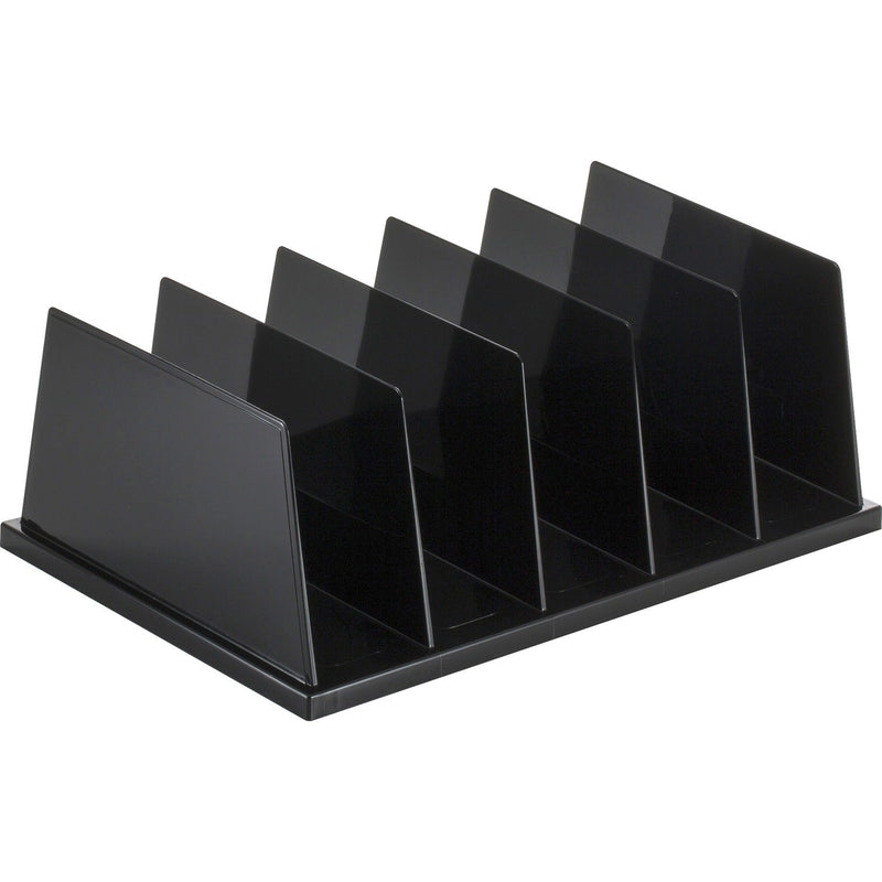 Officemate Large Sorter, 5 Compartments, 9&quot;x13 1/2&quot;x5&quot;, Black (OIC21222)