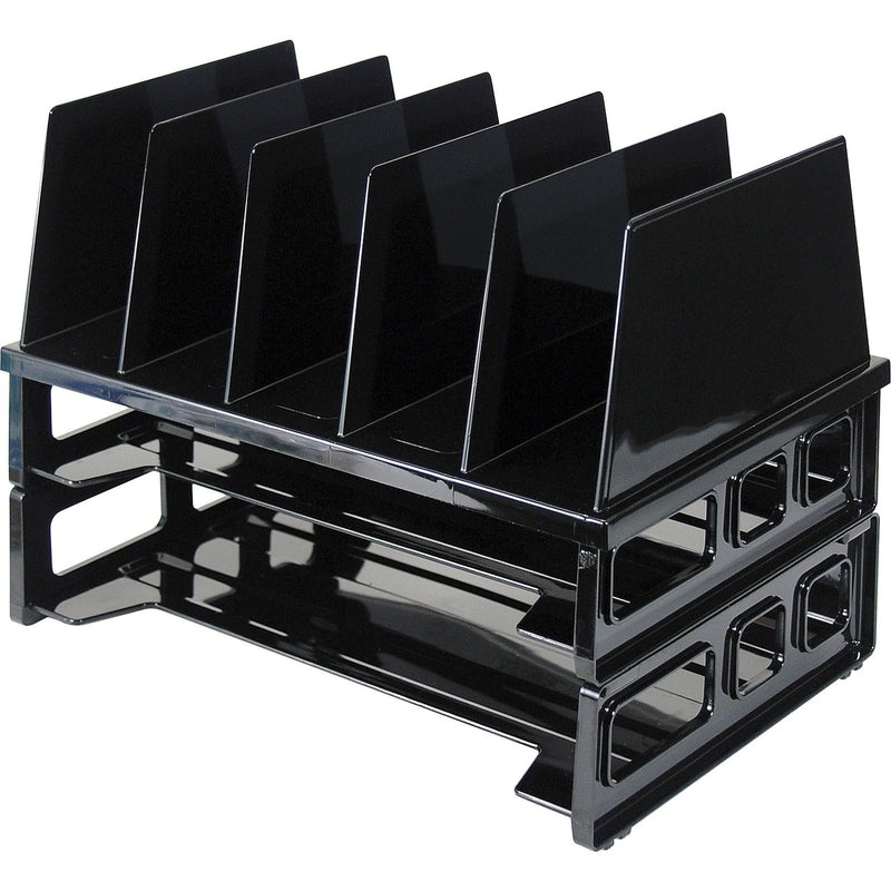 Officemate Tray And Sorter System, 13 1/2&quot;x9 1/8&quot;x10 1/4, Black (OIC22102)