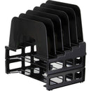 Officemate Incline Sorter, 5 Sections, Letter Size Files, 9.13" x 13.5" x 14", Black (OIC22112)