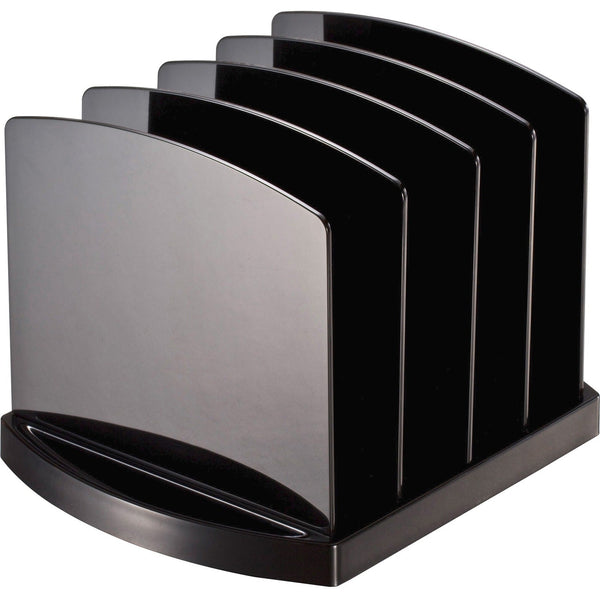 Officemate Standard Sorter, 4 Compartments, 9 1/2&quot;x7 1/2&quot;x6 3/4&quot;, BK (OIC22322)