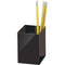 Officemate Pencil cup, Three Compartments, 2 7/8&quot;x2 7/8&quot;x4&quot;, Black (OIC93681)