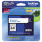 Brother TZe Standard Adhesive Laminated Labeling Tape, 0.7" x 26.2 ft, Blue on White (BRTTZE243)