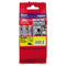 Brother TZe Extra-Strength Adhesive Laminated Labeling Tape, 0.94" x 26.2 ft, Black on Yellow (BRTTZES651)