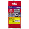 Brother TZe Extra-Strength Adhesive Laminated Labeling Tape, 0.35" x 26.2 ft, Black on Yellow (BRTTZES621)