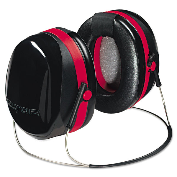3M™ E-A-R Peltor OPTIME 105 Behind-The-Head Earmuffs, 29NRR, Red/Black (MMMH10B) (247-H10B)