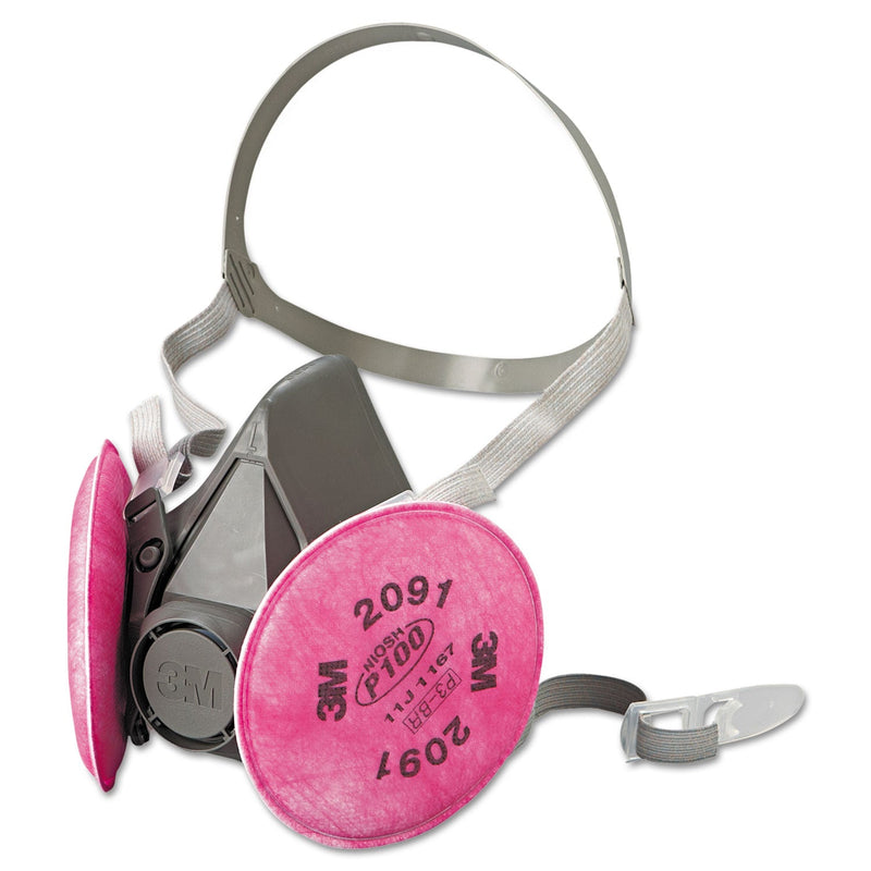 3M™ Half Facepiece Respirator 6000 Series, Reusable, Large (MMM6391)