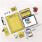 Astrobrights® Color Cardstock -"Punchy Pastels" Assortment, 65 lb Cover Weight, 8.5 x 11, Lively Lemon, 100/Pack (WAU91785)