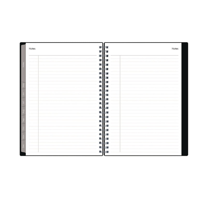 Blue Sky® Enterprise Weekly/Monthly Notes Planner, 8.63" x 5.88", Black Cover, 12-Month (Jan to Dec): 2025 (BLS131793)