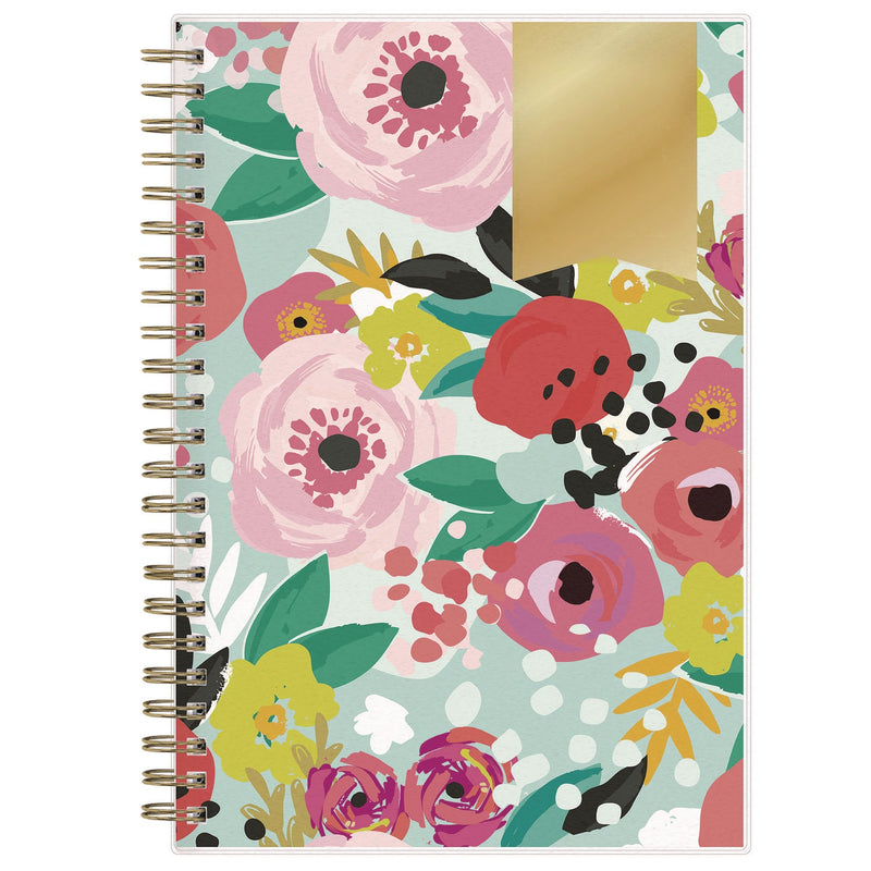 Blue Sky® Day Designer "Secret Garden Mint" Academic Year Weekly/Monthly Notes Planner, 8 x 5, 12-Month (July to June): 2024-2025 (BLS137900)