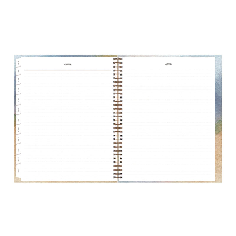 Blue Sky® One Tree Planted Andreo Weekly/Monthly Planner, Abstract Artwork, 11" x 8.5", Blue/Sand/Green Cover, 12-Month (Jan-Dec): 2025 (BLS137948)