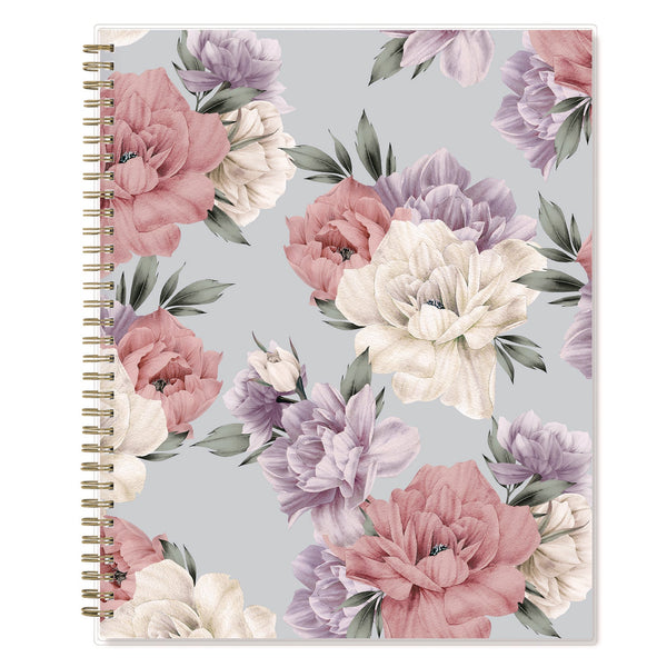 Blue Sky® Tula Weekly/Monthly Planner, Floral Artwork, 11" x 8.5", Purple/Pink/White Cover, 12-Month (Jan to Dec): 2025 (BLS143971)