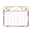 Blue Sky® Fly By Monthly Wall Calendar, Butterflies Artwork, 11" x 8.75", Cream/Pink/Blue Sheets, 12-Month (Jan to Dec): 2025 (BLS148643)