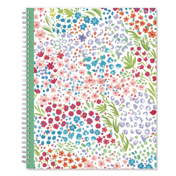 Blue Sky® Ditsy Dapple Light CYO Cover Weekly/Monthly Lesson Planner, 2024-2025, Nine Classes, Multicolor Cover, (144) 11 x 8.5 Pages (BLS132002)