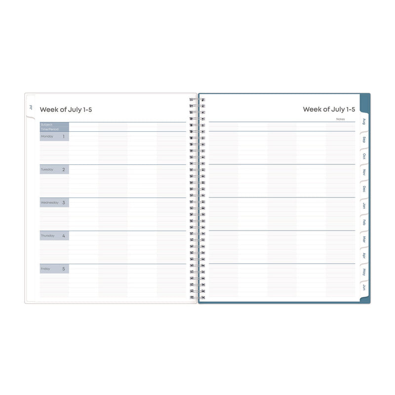 Blue Sky® Ditsy Dapple Light CYO Cover Weekly/Monthly Lesson Planner, 2024-2025, Nine Classes, Multicolor Cover, (144) 11 x 8.5 Pages (BLS132002)