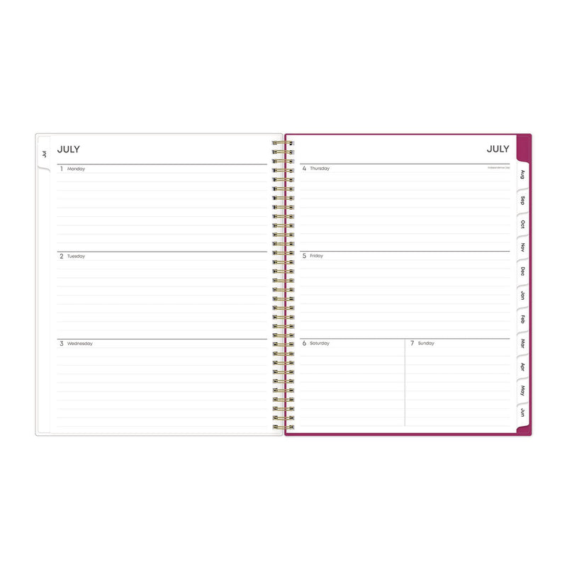 Blue Sky® Mahalo Academic Year Create-Your-Own Cover Weekly/Monthly Planner, Floral Artwork, 11 x 8.5, 12-Month (July-June): 2024-2025 (BLS100149)