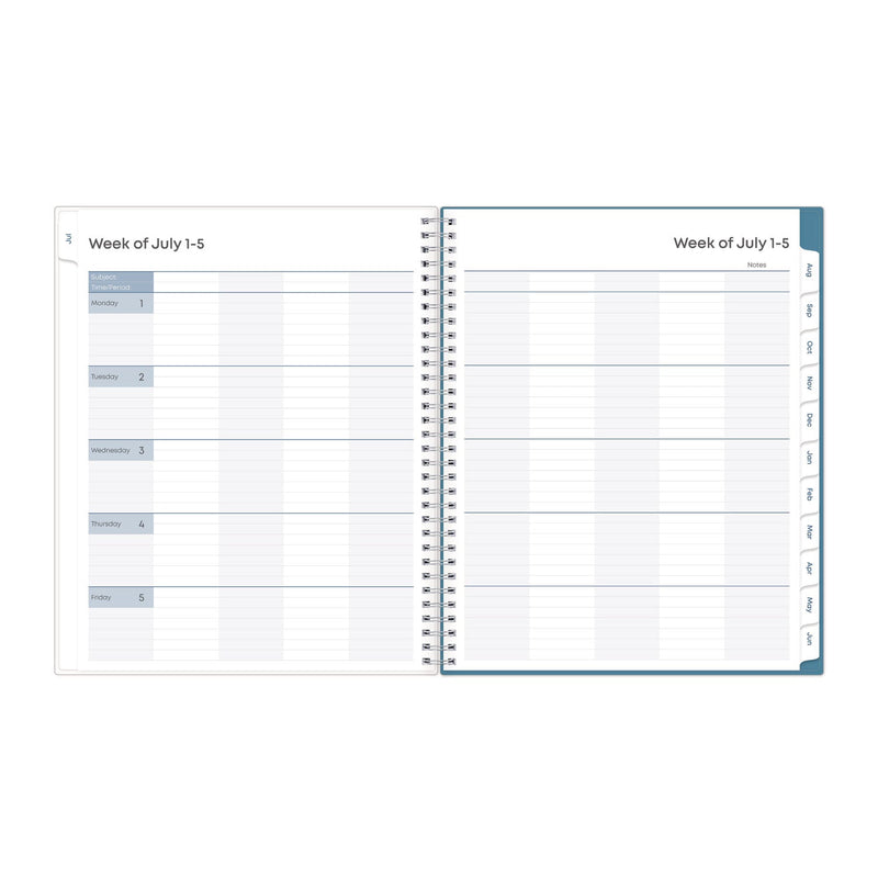 Blue Sky® Teacher Dots CYO Cover Weekly/Monthly Lesson Planner, 2024 to 2025, Nine Classes, Multicolor Cover, (144) 11 x 8.5 Pages (BLS100330)