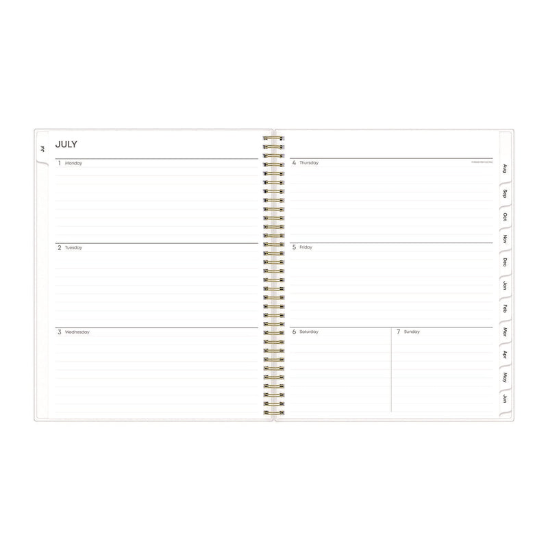 Blue Sky® Gemma Academic Year Weekly/Monthly Planner, Geode Artwork, 11 x 8.5, Blue/Purple Cover, 12-Month (July to June): 2024 to 2025 (BLS118177)