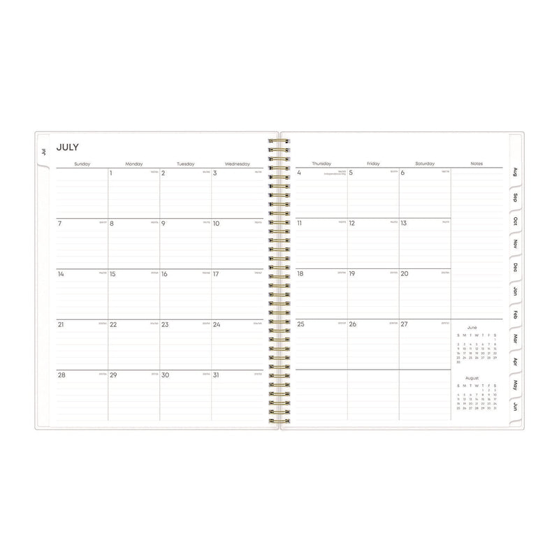 Blue Sky® Gemma Academic Year Weekly/Monthly Planner, Geode Artwork, 11 x 8.5, Blue/Purple Cover, 12-Month (July to June): 2024 to 2025 (BLS118177)