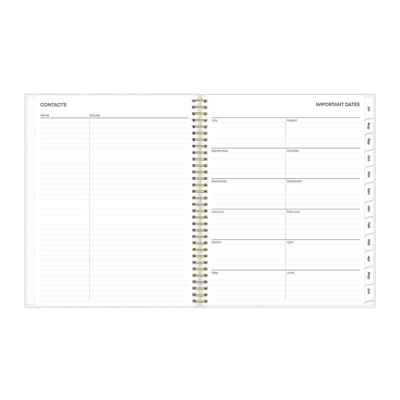 Blue Sky® Gemma Academic Year Weekly/Monthly Planner, Geode Artwork, 11 x 8.5, Blue/Purple Cover, 12-Month (July to June): 2024 to 2025 (BLS118177)