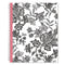 Blue Sky® Analeis Create-Your-Own Cover Weekly/Monthly Planner, Floral, 11 x 8.5, White/Black/Coral, 12-Month (July to June): 2024-2025 (BLS130606)