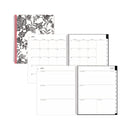 Blue Sky® Analeis Create-Your-Own Cover Weekly/Monthly Planner, Floral, 11 x 8.5, White/Black/Coral, 12-Month (July to June): 2024-2025 (BLS130606)
