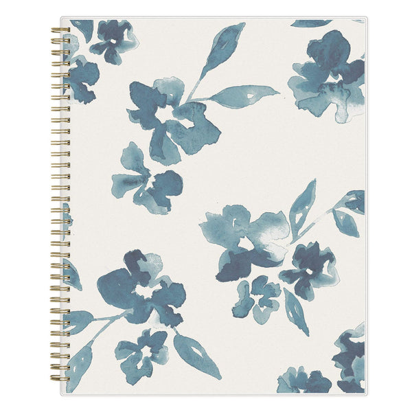 Blue Sky® Bakah Blue Academic Year Weekly/Monthly Planner, Floral Artwork, 11 x 8.5, Blue/White Cover, 12-Month (July-June): 2024-2025 (BLS131951)