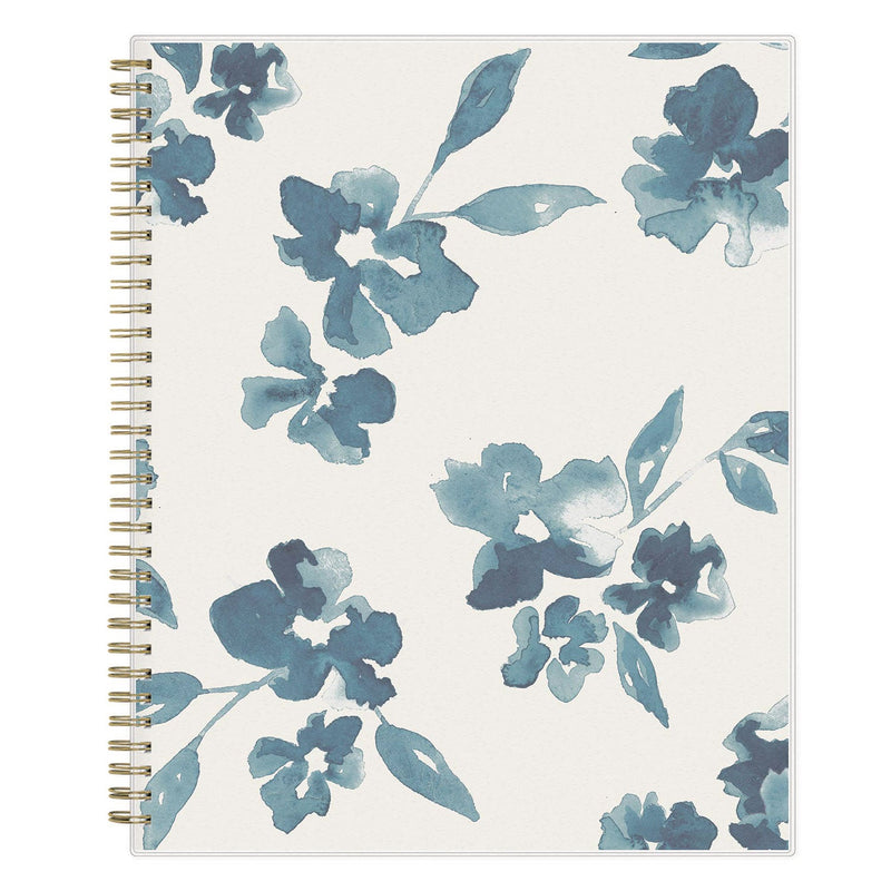 Blue Sky® Bakah Blue Academic Year Weekly/Monthly Planner, Floral Artwork, 11 x 8.5, Blue/White Cover, 12-Month (July-June): 2024-2025 (BLS131951)