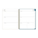 Blue Sky® Bakah Blue Academic Year Weekly/Monthly Planner, Floral Artwork, 11 x 8.5, Blue/White Cover, 12-Month (July-June): 2024-2025 (BLS131951)