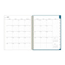 Blue Sky® Bakah Blue Academic Year Weekly/Monthly Planner, Floral Artwork, 11 x 8.5, Blue/White Cover, 12-Month (July-June): 2024-2025 (BLS131951)